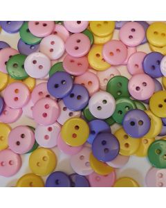 Mini Coloured Buttons Toy Making Part Pack 250